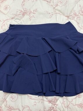 Altard State Athletic Ruffled Navy Tiered Skirt